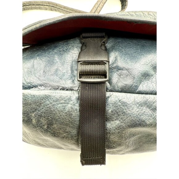 Vintage Bags | Roots Roots Genuine Leather Gray Crossbody Indie Vanguard Patina Distressed‎ Canada